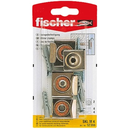 Fischer SKL M K tükörrögzítő (4 db) keret nélküli tükrök biztonságos rögzítéséhez. Fischer SKL M K tükörrögzítő (4 db) keret nélküli tükrök biztonságos rögzítéséhez.