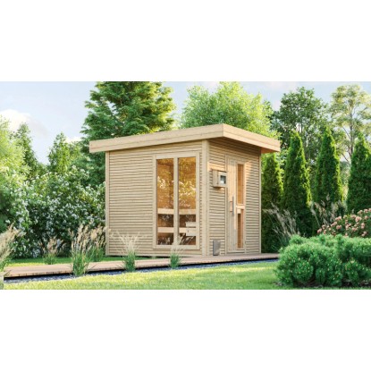 Weka Kuopio 1 dizájn szaunaház k.m.: 263 cm x 298 cm natúr technika 1 Weka Kuopio 1 dizájn szaunaház k.m.: 263 cm x 298 cm natúr technika 1
