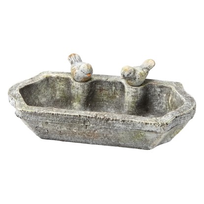 Madáritató cement 37 cm x 19 cm szürke Madáritató cement 37 cm x 19 cm szürke