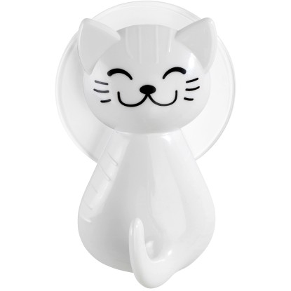 Wenko tapadókorongos akasztó macska fehér Wenko tapadókorongos akasztó macska fehér