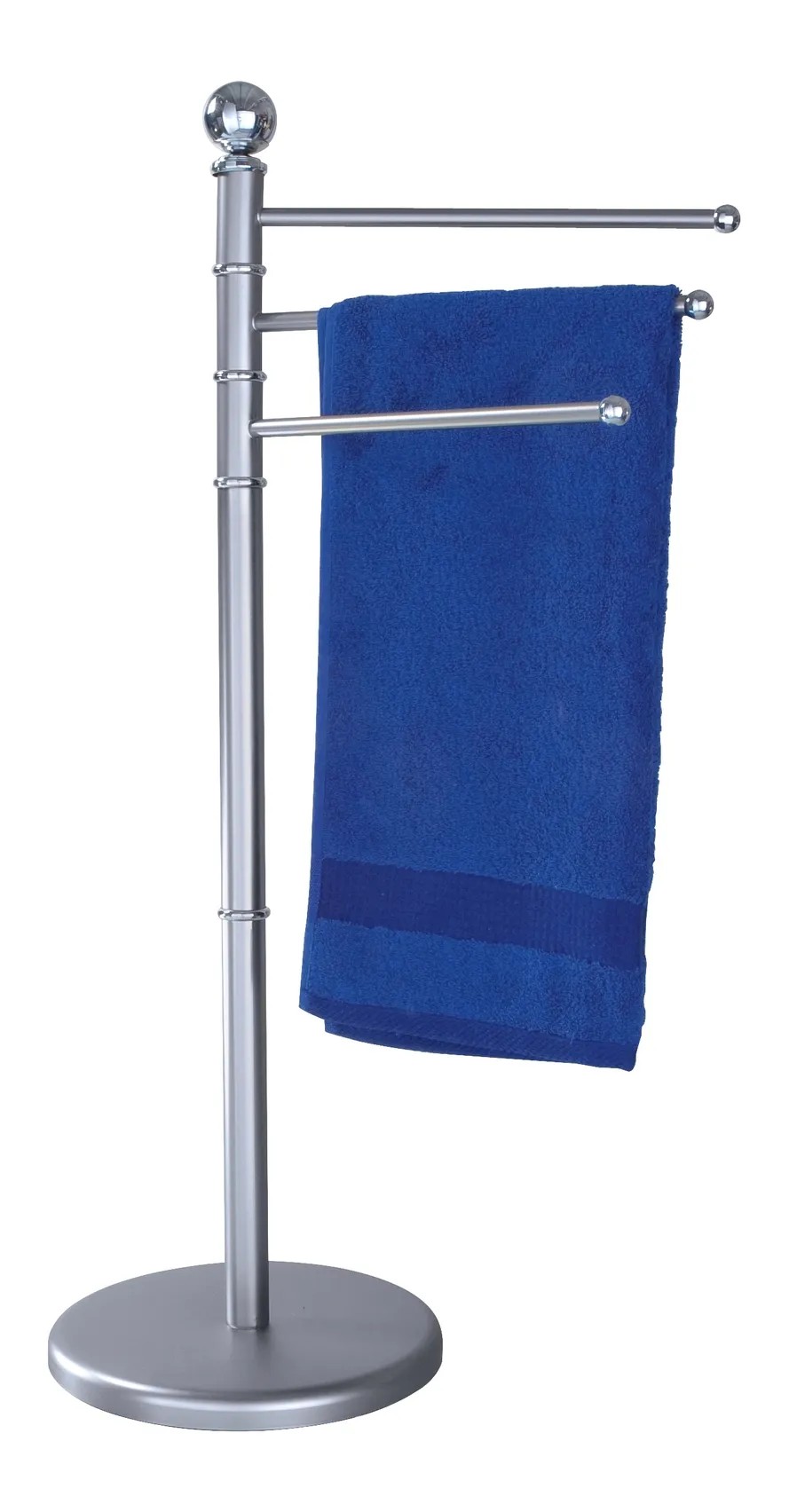 Wenko törölközőtartó állvány 3 karos szatinált Wenko törölközőtartó állvány 3 karos szatinált