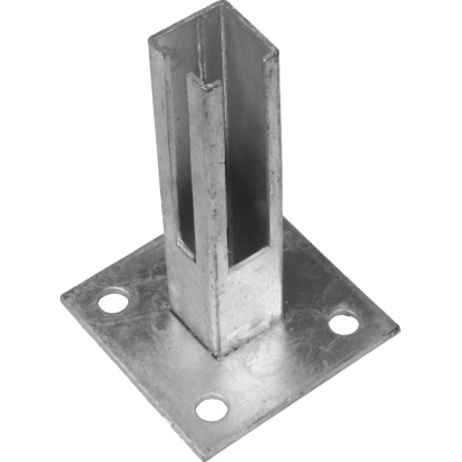 Oszloptalp kerítésoszlophoz 40 x 40 mm horganyzott Oszloptalp kerítésoszlophoz 40 x 40 mm horganyzott