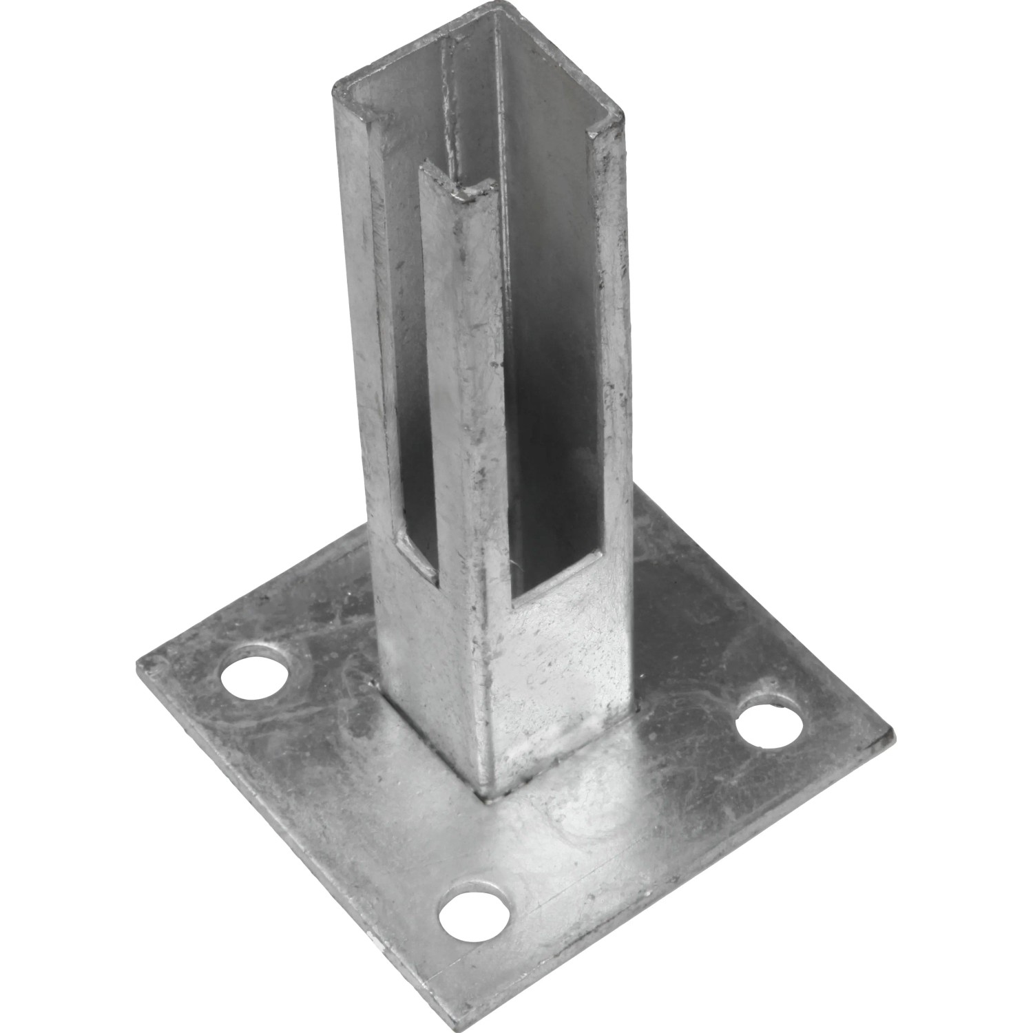 Oszloptalp kerítésoszlophoz 40 x 40 mm horganyzott Oszloptalp kerítésoszlophoz 40 x 40 mm horganyzott