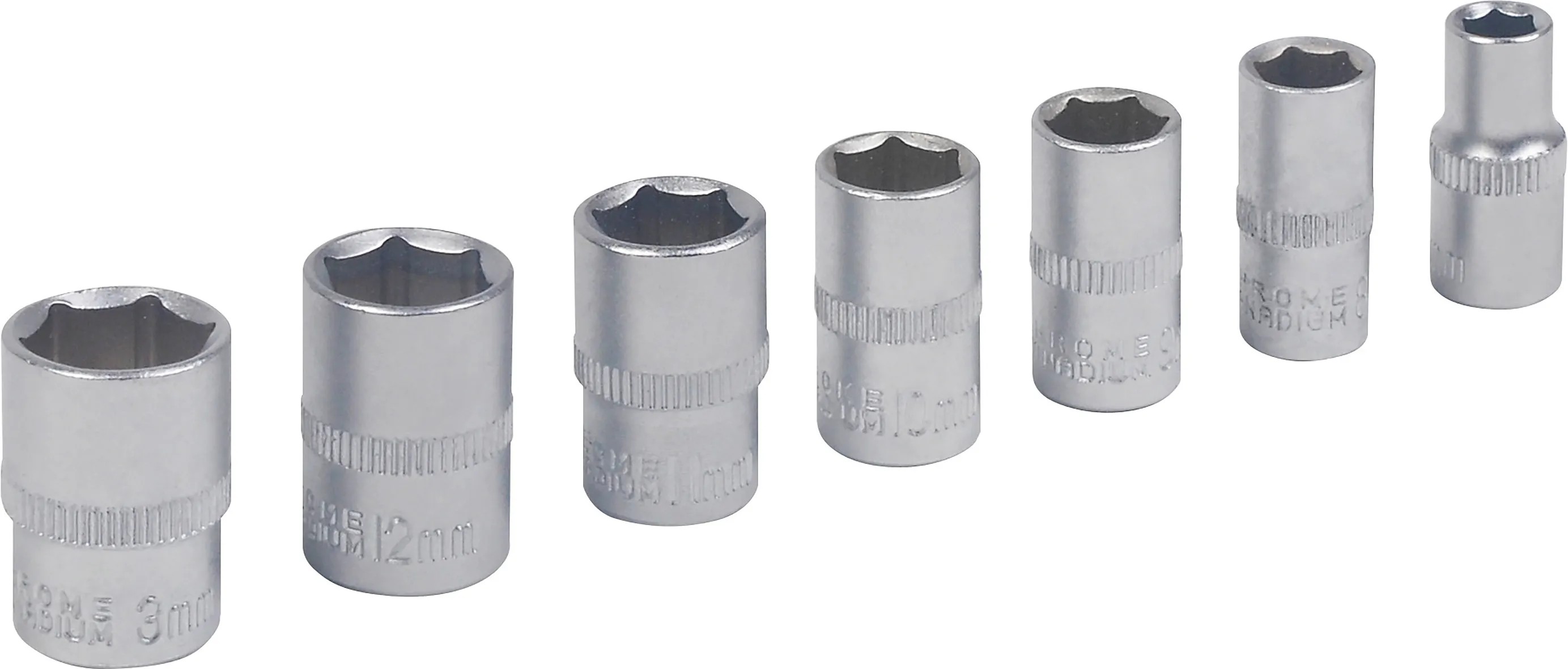 Dugókulcskészlet hatlapfejű 7 részes 1/4" Dugókulcskészlet hatlapfejű 7 részes 1/4"