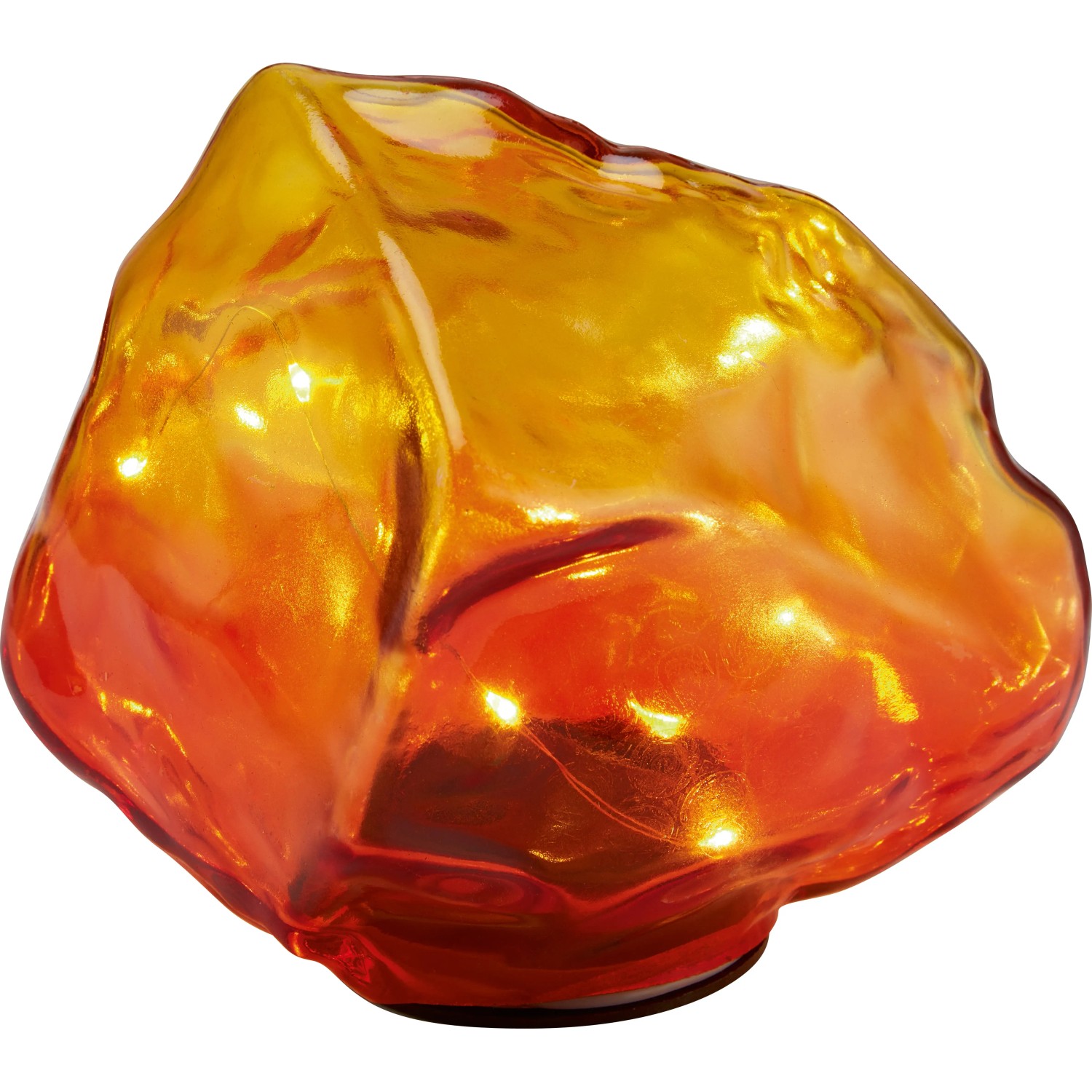 LED-es napelemes dekorkő 13,5 cm x 14,5 cm x 12 cm narancssárga-piros LED-es napelemes dekorkő 13,5 cm x 14,5 cm x 12 cm narancssárga-piros