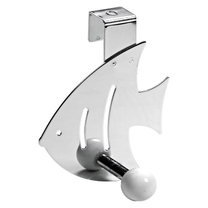 Hettich ruhaakasztó hal formájú fehér-króm Hettich ruhaakasztó hal formájú fehér-króm