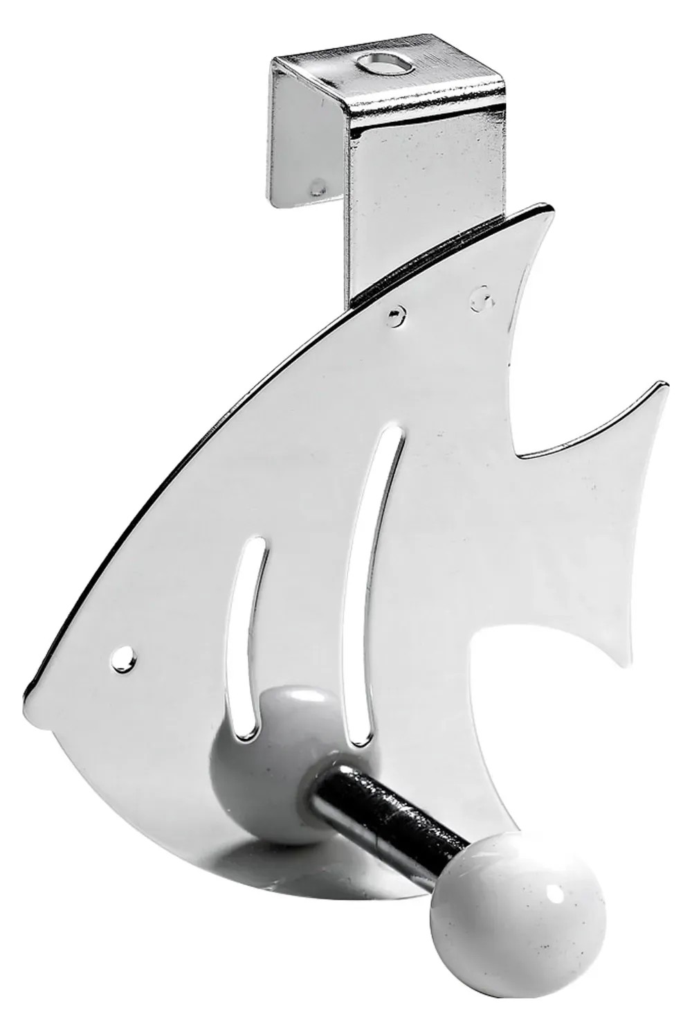 Hettich ruhaakasztó hal formájú fehér-króm Hettich ruhaakasztó hal formájú fehér-króm