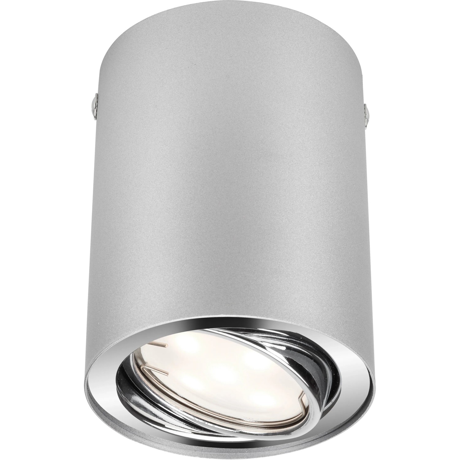 Briloner Tube LED-es felszerelhető lámpa ezüst fém kerek Briloner Tube LED-es felszerelhető lámpa ezüst fém kerek
