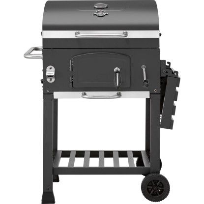 Jamestown Jaxon faszenes grill kocsi polcokkal és fedélhőmérővel. Jamestown Jaxon faszenes grill kocsi polcokkal és fedélhőmérővel.