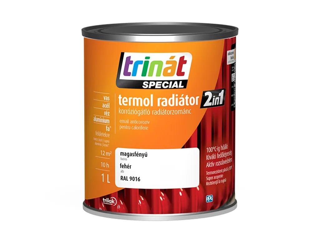 Trinát spec termol radiátor 2in1 zománcfesték 1 l Trinát spec termol radiátor 2in1 zománcfesték 1 l