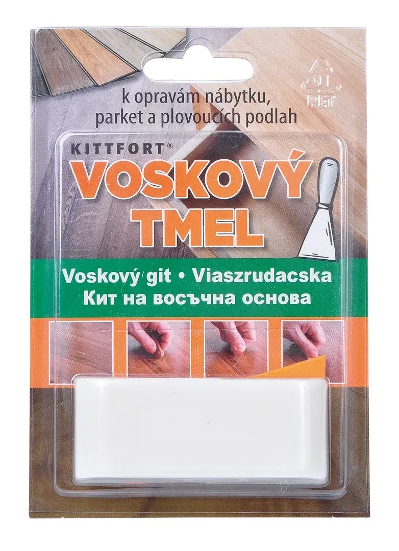 Kittfort viaszos gitt fafelületek, parketta és bútorok javításához. Kittfort viaszos gitt fafelületek, parketta és bútorok javításához.