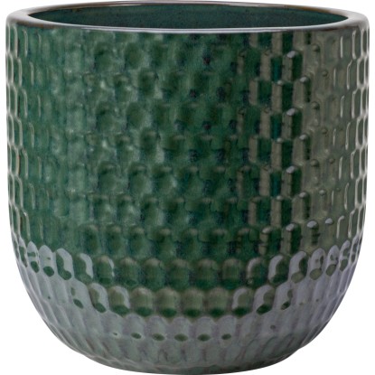 Kaspó kerámia Relief zöld mázas 25 cm átmérő x 24 cm Kaspó kerámia Relief zöld mázas 25 cm átmérő x 24 cm