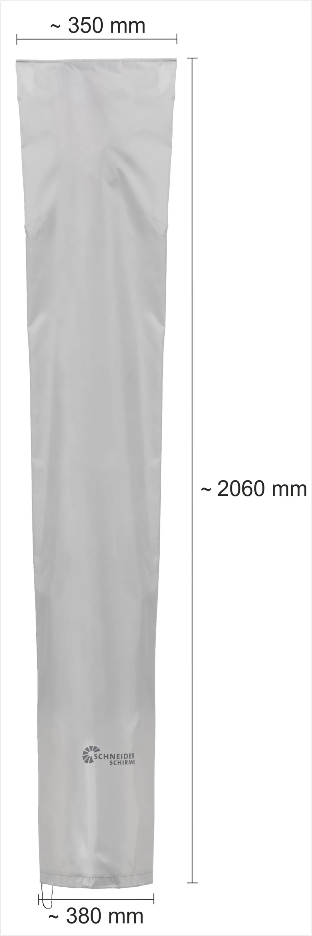 Schneider védőhuzat oldalkaros napernyőkhöz, 300 cm átmérőig, poliészterből, vízlepergető és UV-álló. Schneider védőhuzat oldalkaros napernyőkhöz, 300 cm átmérőig, poliészterből, vízlepergető és UV-álló.