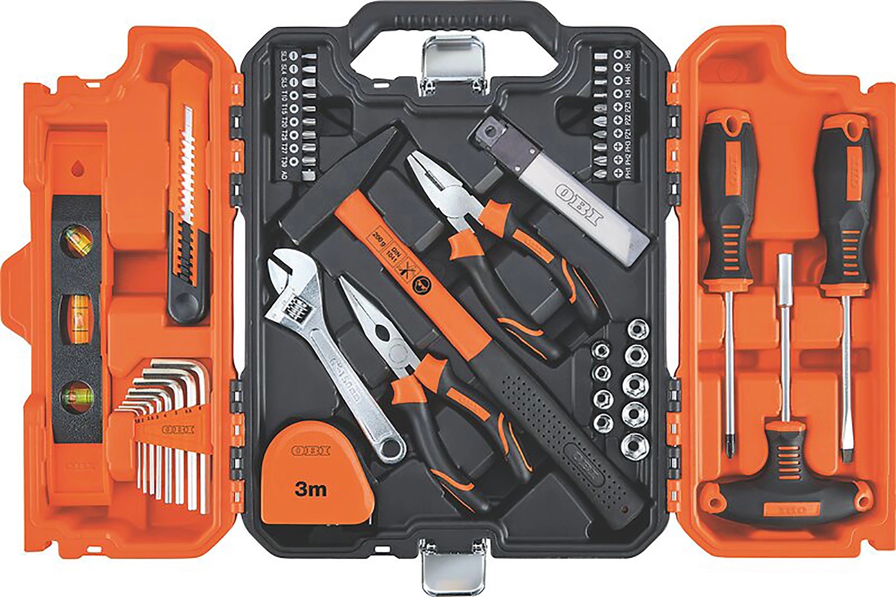 OBI Basic szerszámkészlet 57 részes OBI Basic szerszámkészlet 57 részes