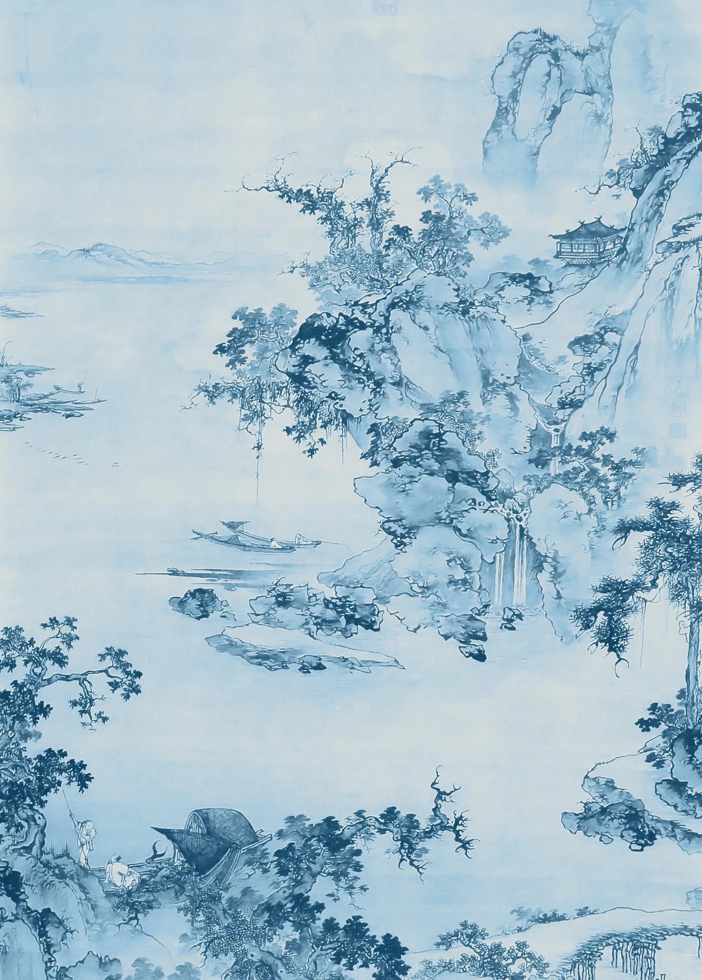 Komar nemszőtt fotótapéta Blue China 200 cm x 280 cm Komar nemszőtt fotótapéta Blue China 200 cm x 280 cm