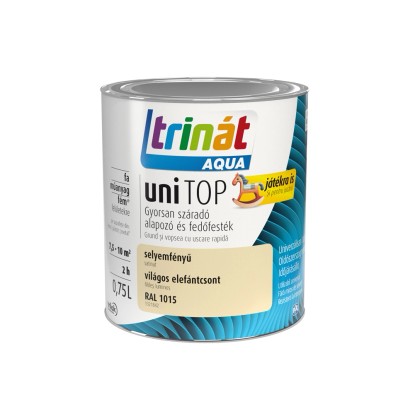 Trinát Aqua Unitop zománcfesték elefántcsont 0,75 l Trinát Aqua Unitop zománcfesték elefántcsont 0,75 l