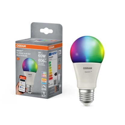 Osram Smart+ Matter okos fényforrás A60 9W RGBW E27 Osram Smart+ Matter okos fényforrás A60 9W RGBW E27