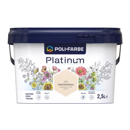 Poli - Farbe Platinum beltéri falfesték diszperziós Fenyőspárga matt 2,5 l Poli - Farbe Platinum beltéri falfesték diszperziós Fenyőspárga matt 2,5 l