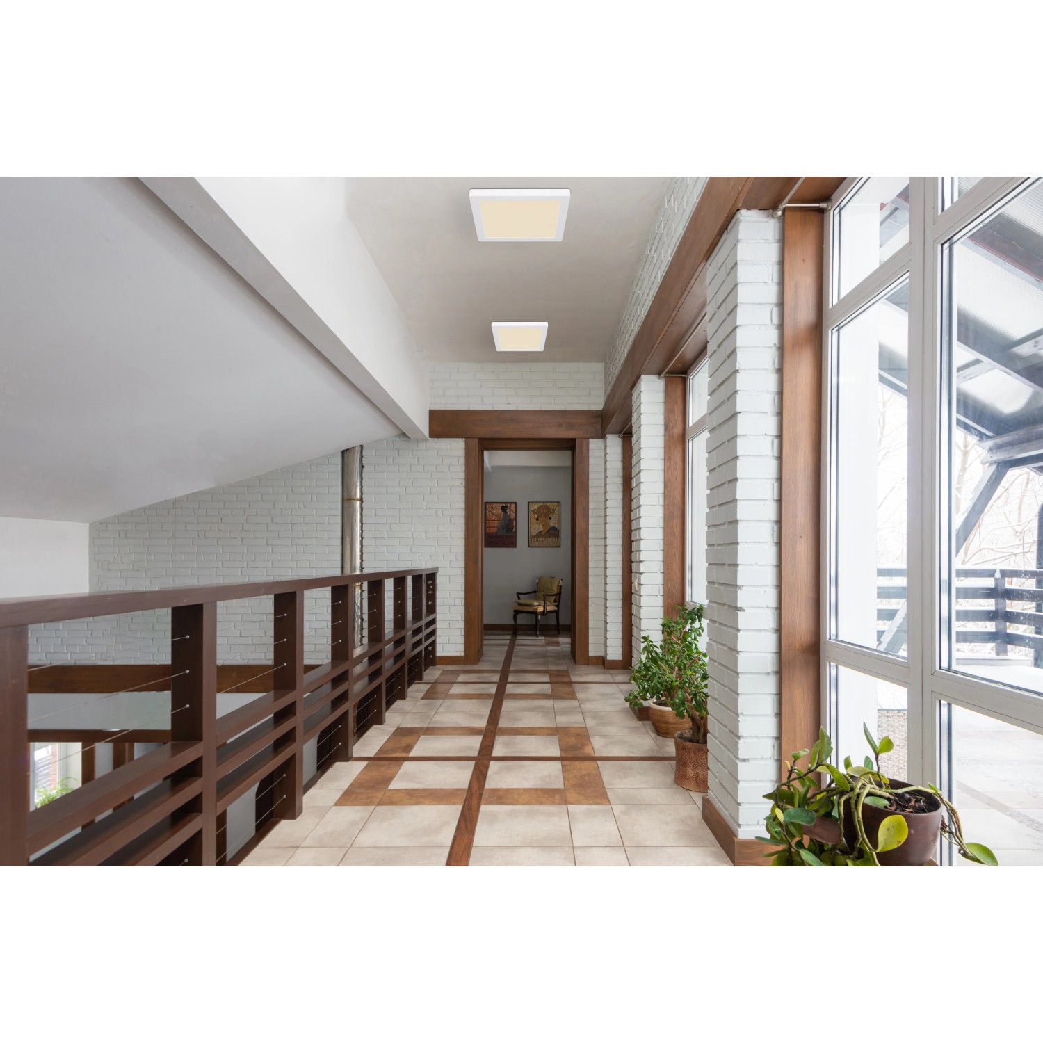 Globo Lasse LED-es mennyezeti lámpa 1 izzós fehér 217 mm x 217 mm x 17 mm Globo Lasse LED-es mennyezeti lámpa 1 izzós fehér 217 mm x 217 mm x 17 mm