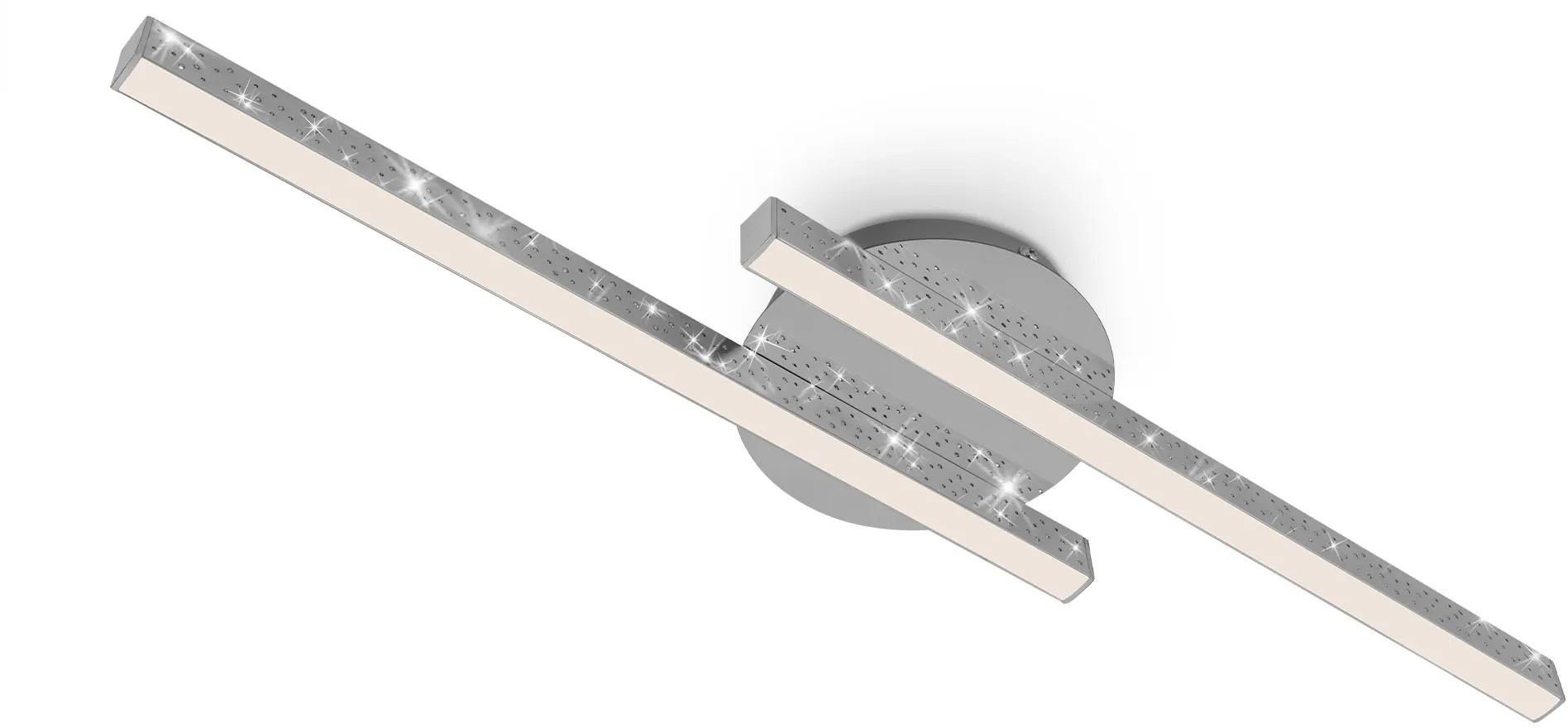 Brilo Rey LED mennyezeti lámpa 2-es 60 cm 6 W 3000 K króm Brilo Rey LED mennyezeti lámpa 2-es 60 cm 6 W 3000 K króm