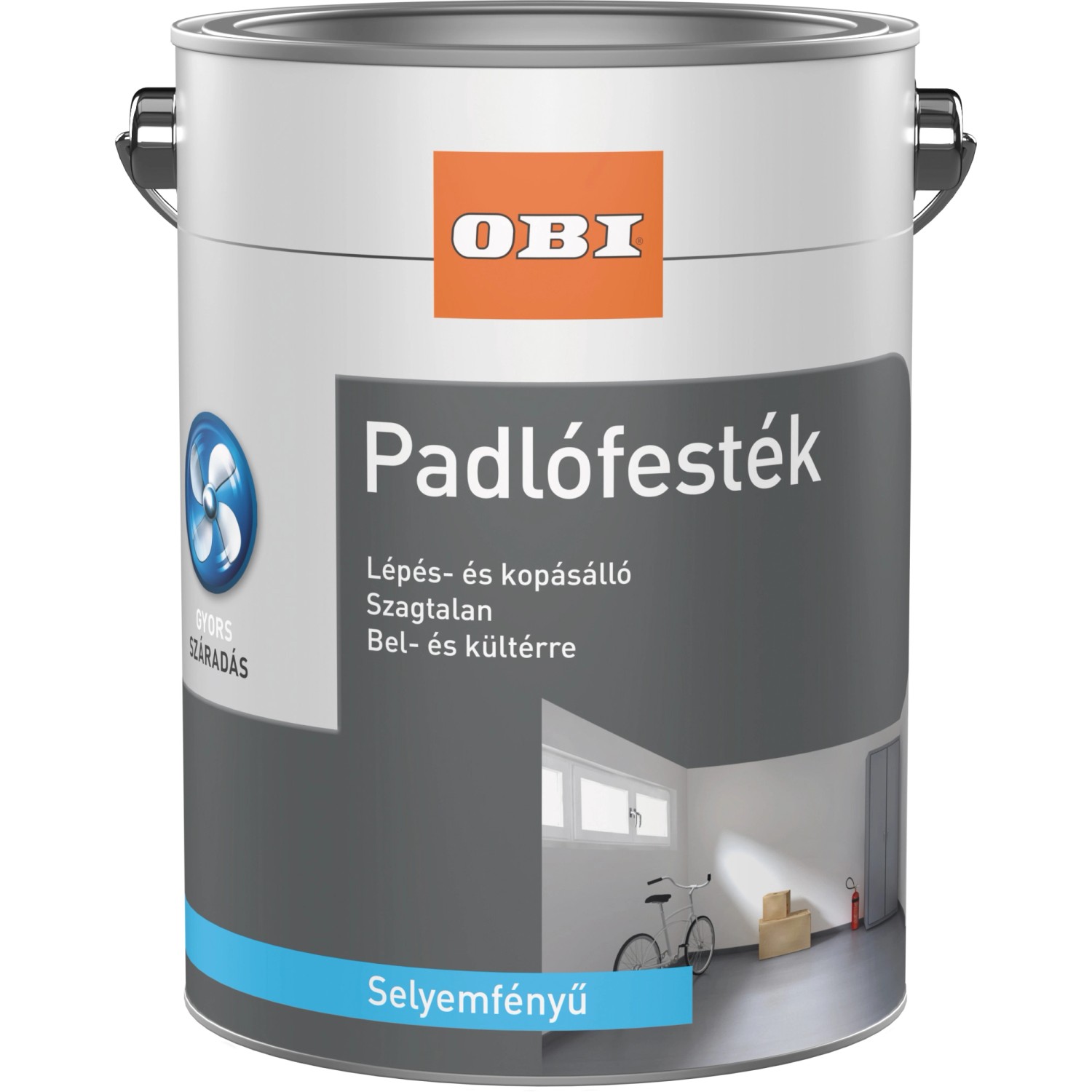 OBI Padlófesték Antracit Selyemfényű 2,5 liter OBI Padlófesték Antracit Selyemfényű 2,5 liter