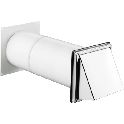 Teleszkópos falazati doboz 150 mm átmérő rozsdamentes acél elszívóval Teleszkópos falazati doboz 150 mm átmérő rozsdamentes acél elszívóval