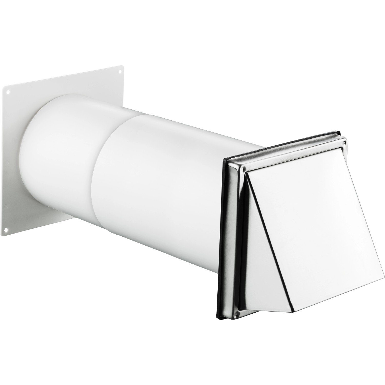 Teleszkópos falazati doboz 150 mm átmérő rozsdamentes acél elszívóval Teleszkópos falazati doboz 150 mm átmérő rozsdamentes acél elszívóval