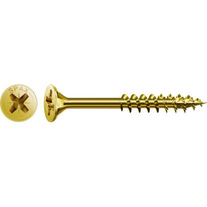 Spax süllyesztett fejű univerzális csavar PZ-behajt. 5 mm x 100 mm 10 darab Spax süllyesztett fejű univerzális csavar PZ-behajt. 5 mm x 100 mm 10 darab