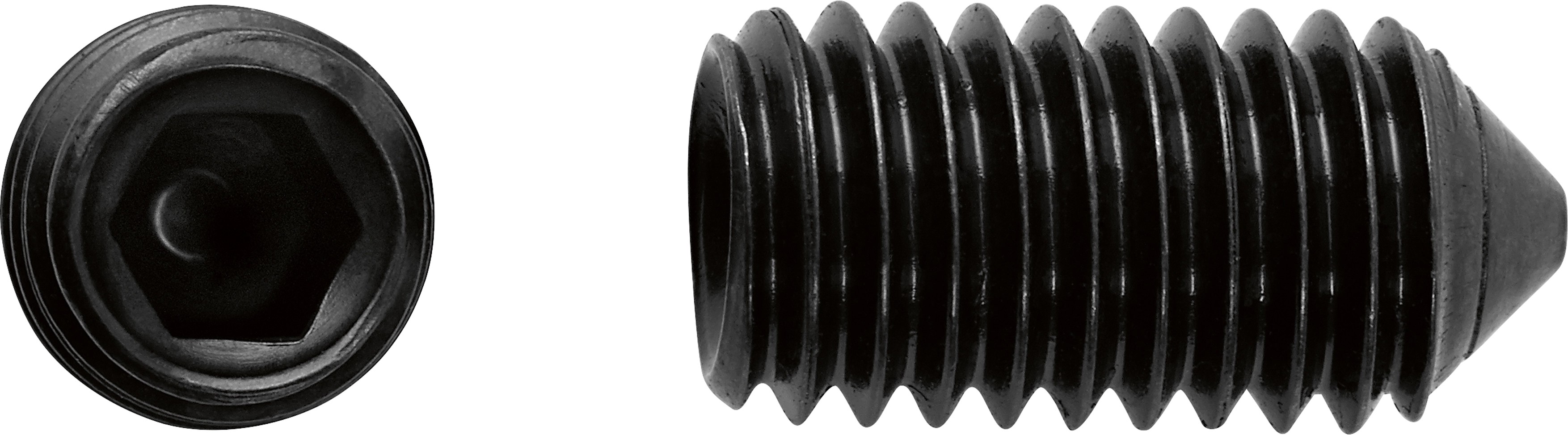 SW4 beállítócsavar fekete horganyzott M5 x 10 mm 8 db SW4 beállítócsavar fekete horganyzott M5 x 10 mm 8 db