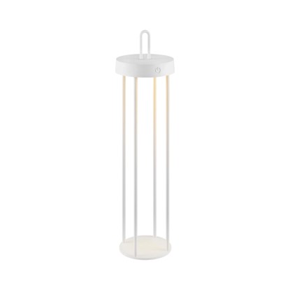 Just Light akkumulátoros LED-es asztali lámpa Anselm fehér 50,4 cm x 12,8 átmérő Just Light akkumulátoros LED-es asztali lámpa Anselm fehér 50,4 cm x 12,8 átmérő