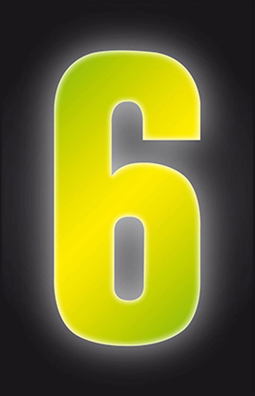 Conacord 6 felragasztható szám fényvisszaverő 8 cm sárga Conacord 6 felragasztható szám fényvisszaverő 8 cm sárga