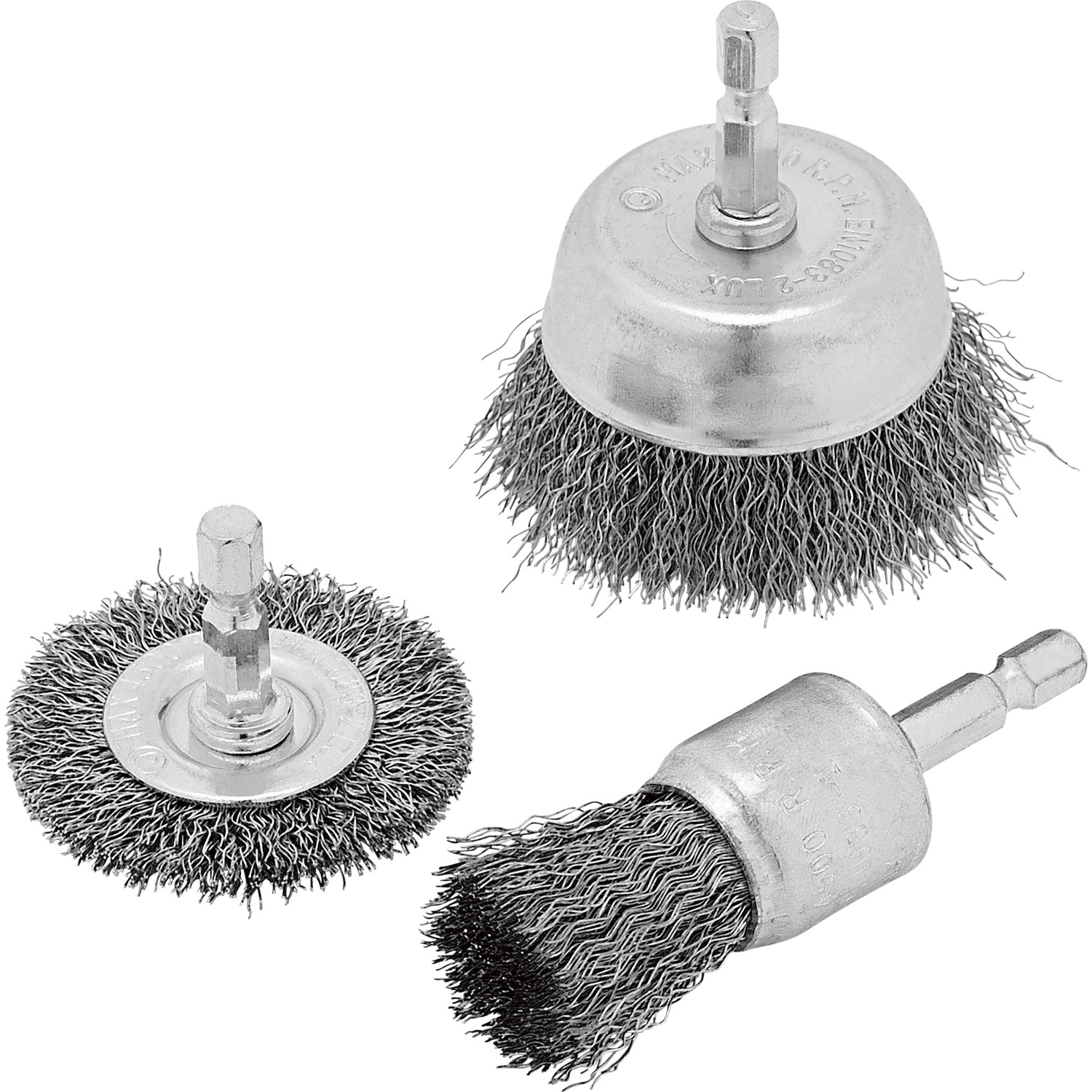 LUX acélkefe készlet 3 részes LUX acélkefe készlet 3 részes