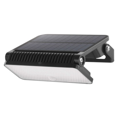 Fekete LED-es kültéri reflektor napelemmel a kertbe. Fekete LED-es kültéri reflektor napelemmel a kertbe.