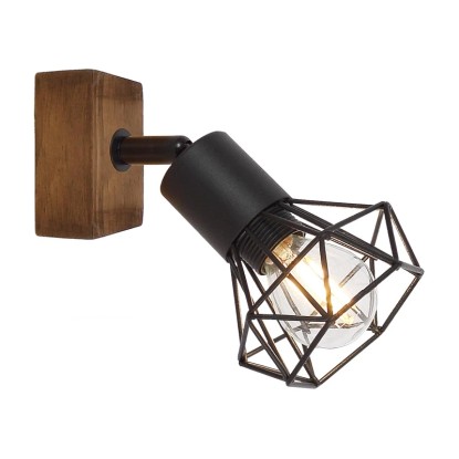 Rábalux Zeus beltéri Spotlámpa tölgy E14 1x MAX 40W Rábalux Zeus beltéri Spotlámpa tölgy E14 1x MAX 40W