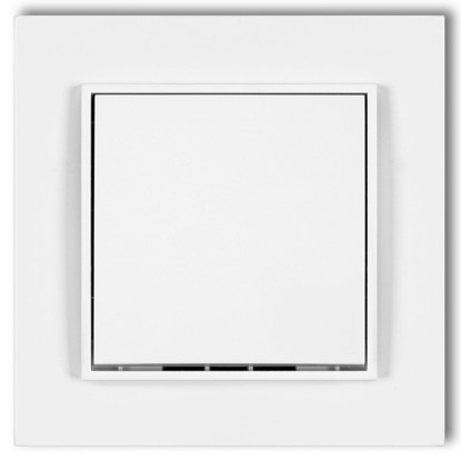 MINI egypólusú kapcsoló kerettel matt fehér MINI egypólusú kapcsoló kerettel matt fehér