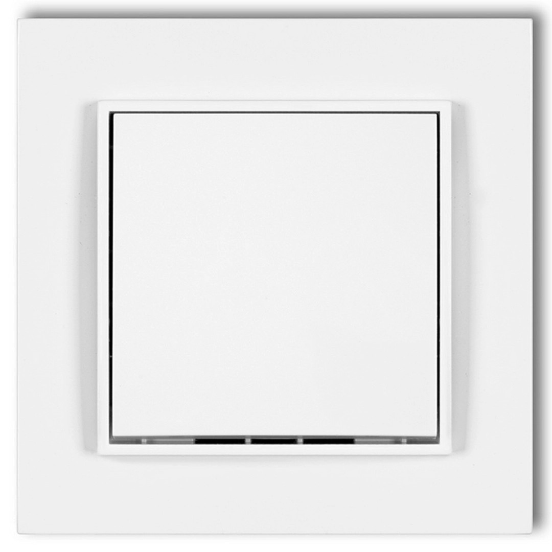 MINI egypólusú kapcsoló kerettel matt fehér MINI egypólusú kapcsoló kerettel matt fehér