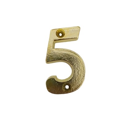 Ajtószám arany 5-ös 52 mm Ajtószám arany 5-ös 52 mm