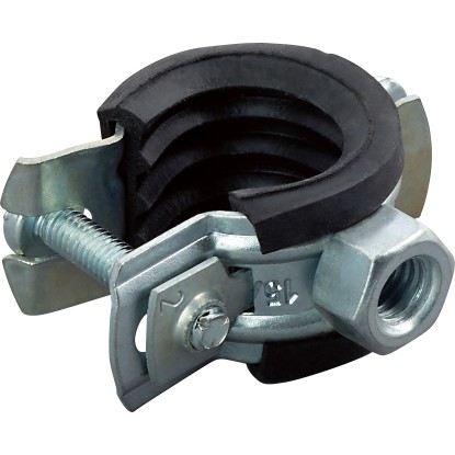 Zajszigetelő csőbilincs 15 mm - 19 mm horganyzott acél 10 db Zajszigetelő csőbilincs 15 mm - 19 mm horganyzott acél 10 db