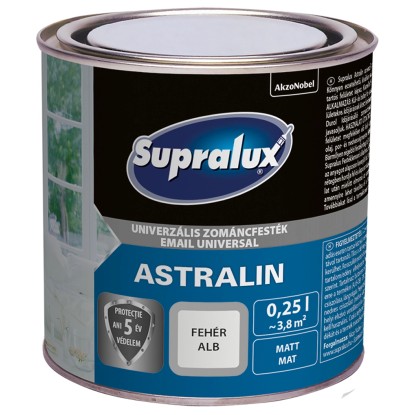 Supralux Astralin zománc fehér 0,25 l Supralux Astralin zománc fehér 0,25 l