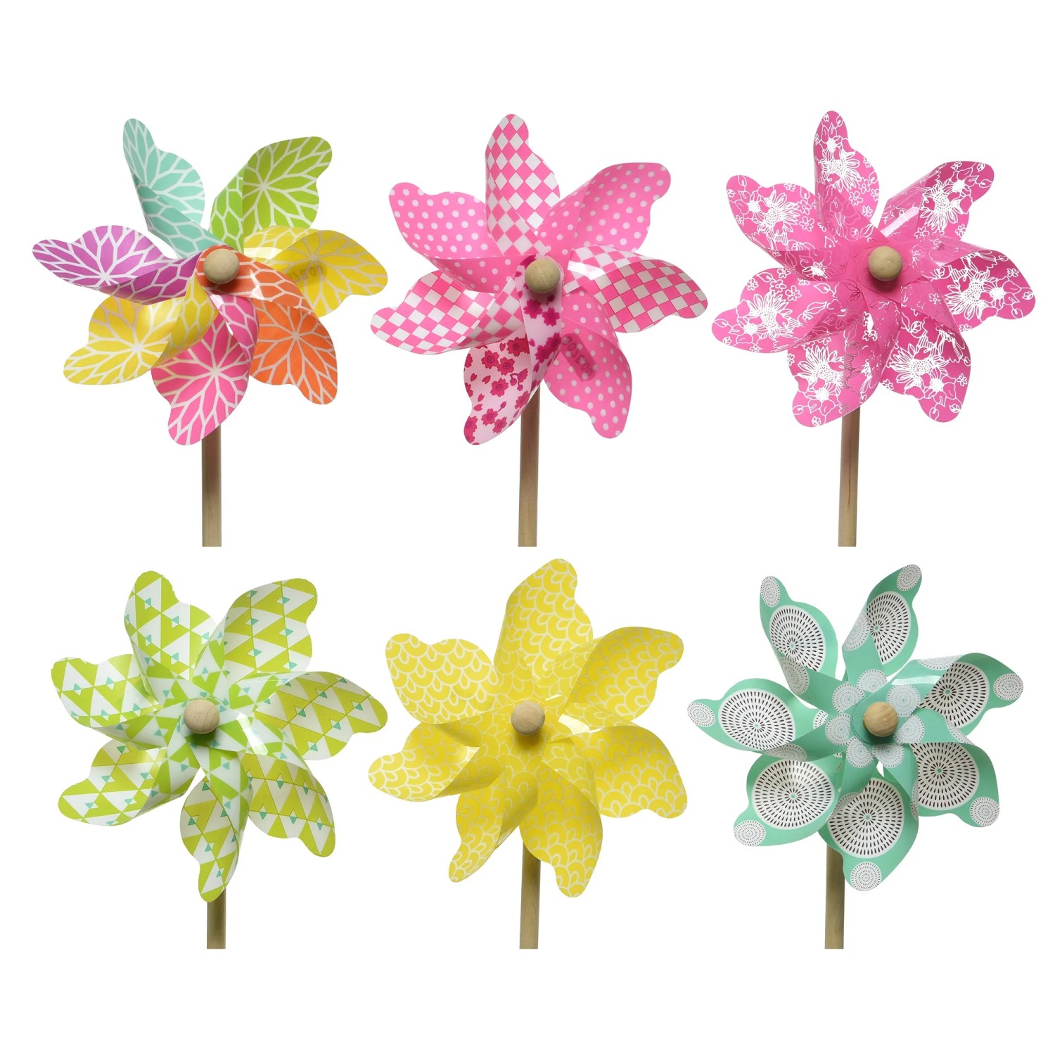 Decoris dekor szélkerék virág műanyag kültéri Ø 17 cm x 48 cm 6-féle változatban Decoris dekor szélkerék virág műanyag kültéri Ø 17 cm x 48 cm 6-féle változatban