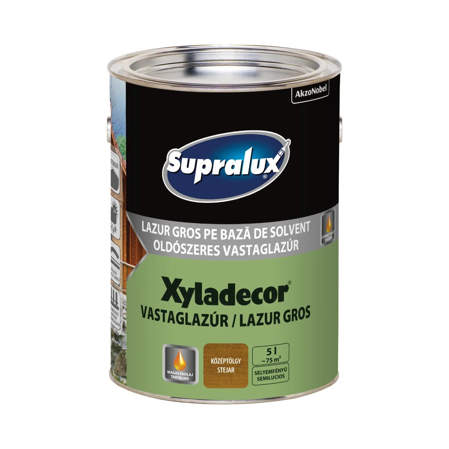 Supralux vastaglazúr 5 l tölgy Supralux vastaglazúr 5 l tölgy