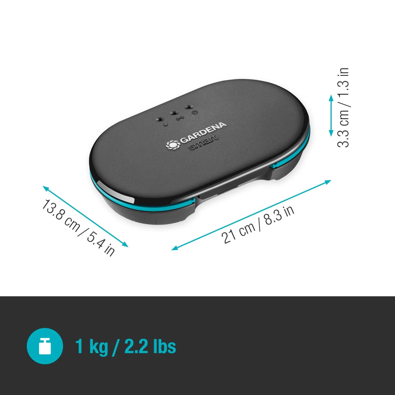 Gardena smart Irrigation Control többcsatornás vezérlés méretekkel a Smart Home kerthez. Gardena smart Irrigation Control többcsatornás vezérlés méretekkel a Smart Home kerthez.