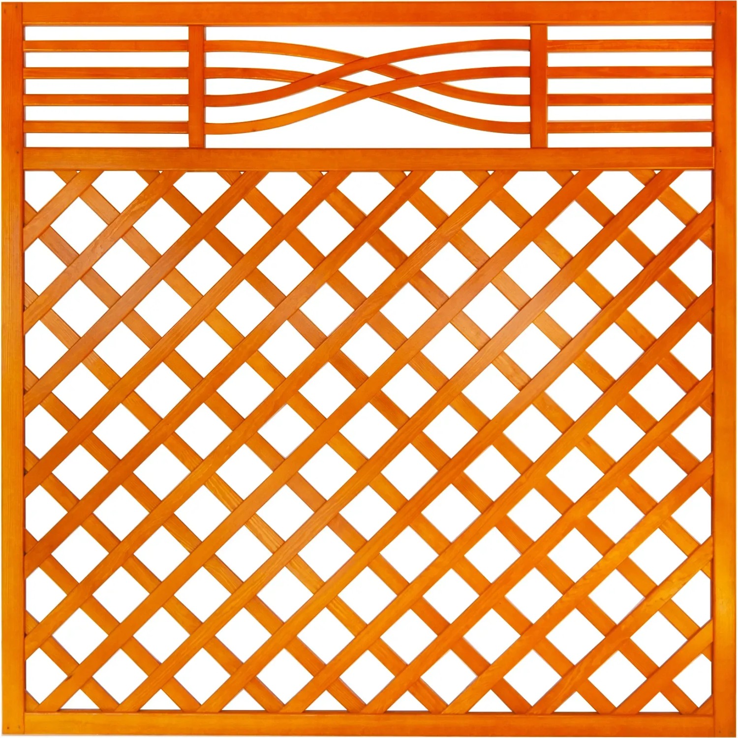 Malaga rácsos kerítéselem 180 cm x 180 cm mandulafenyő Malaga rácsos kerítéselem 180 cm x 180 cm mandulafenyő