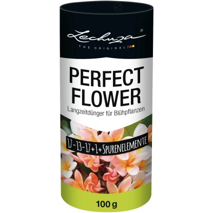 Lechuza Perfect Flower tartós hatású műtrágya virágzó növényekhez, 100g. Lechuza Perfect Flower tartós hatású műtrágya virágzó növényekhez, 100g.