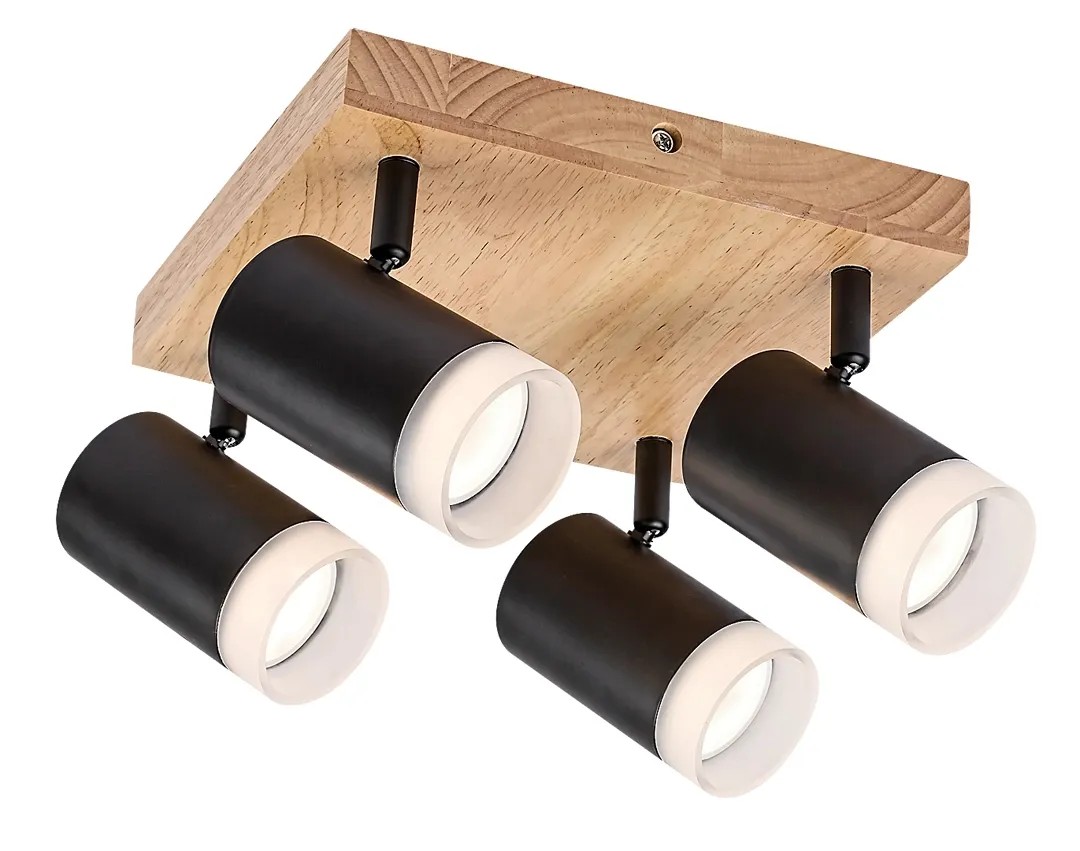 Rábalux Toras beltéri mennyezeti lámpa tölgy GU10 4xMAX5W IP20 Rábalux Toras beltéri mennyezeti lámpa tölgy GU10 4xMAX5W IP20