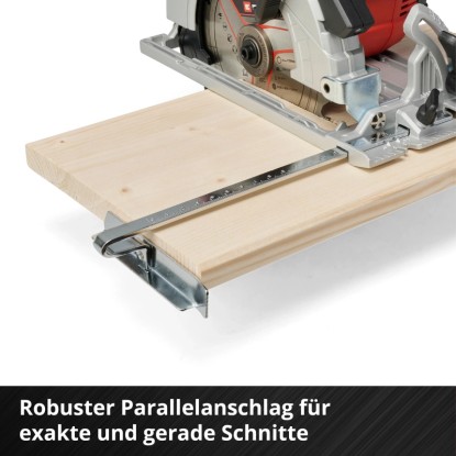 Einhell Power X-Change TP-CS 18/190 akkus kézi körfűrész párhuzamos vezetővel fát vág. Einhell Power X-Change TP-CS 18/190 akkus kézi körfűrész párhuzamos vezetővel fát vág.