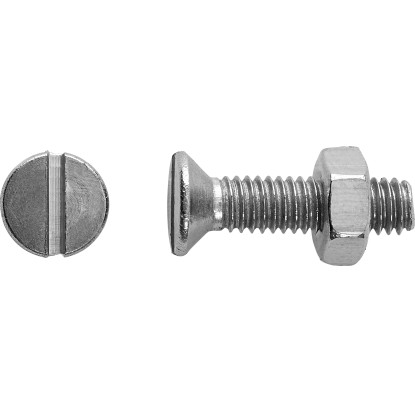 LUX süllyesztett fejű menetes csavar M5 x 25 mm rozsdamentes acél hornyolt 8 LUX süllyesztett fejű menetes csavar M5 x 25 mm rozsdamentes acél hornyolt 8