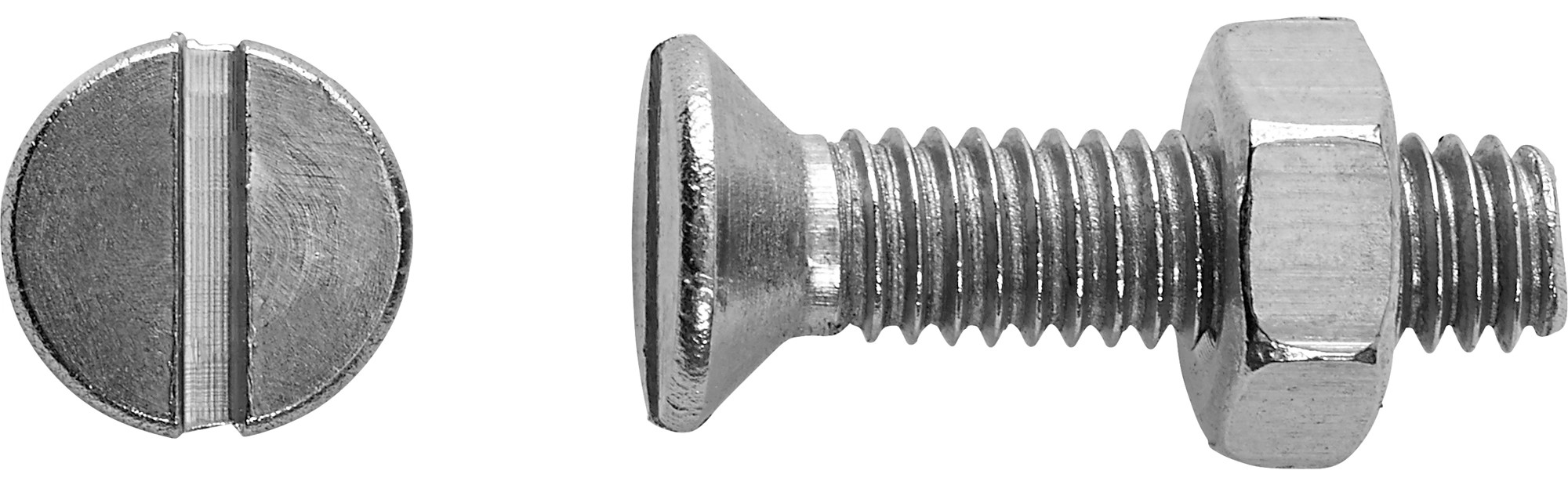 LUX süllyesztett fejű menetes csavar M5 x 25 mm rozsdamentes acél hornyolt 8 LUX süllyesztett fejű menetes csavar M5 x 25 mm rozsdamentes acél hornyolt 8