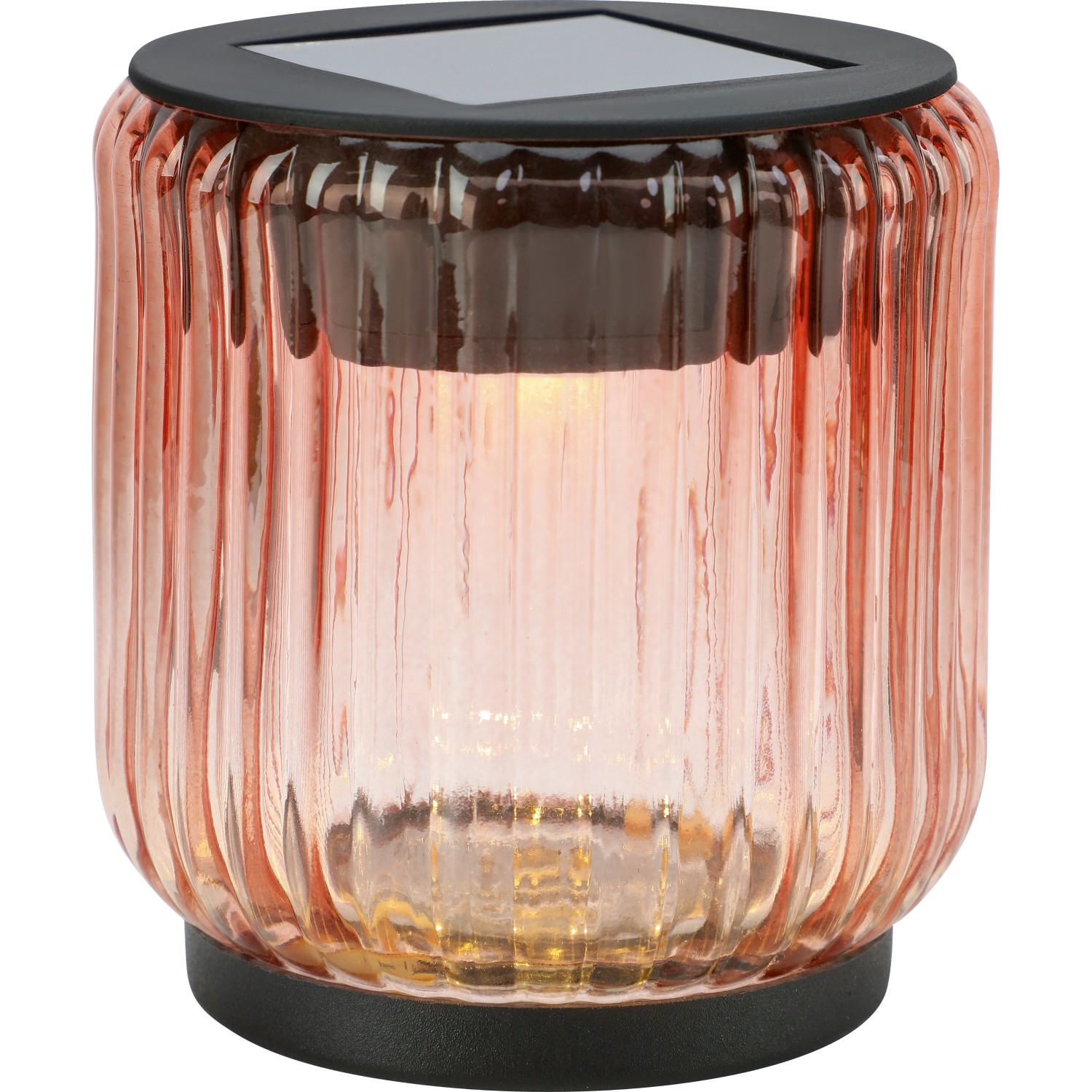 Napelemes LED-es dekorlámpa Ø 8 cm x 9 cm korall Napelemes LED-es dekorlámpa Ø 8 cm x 9 cm korall