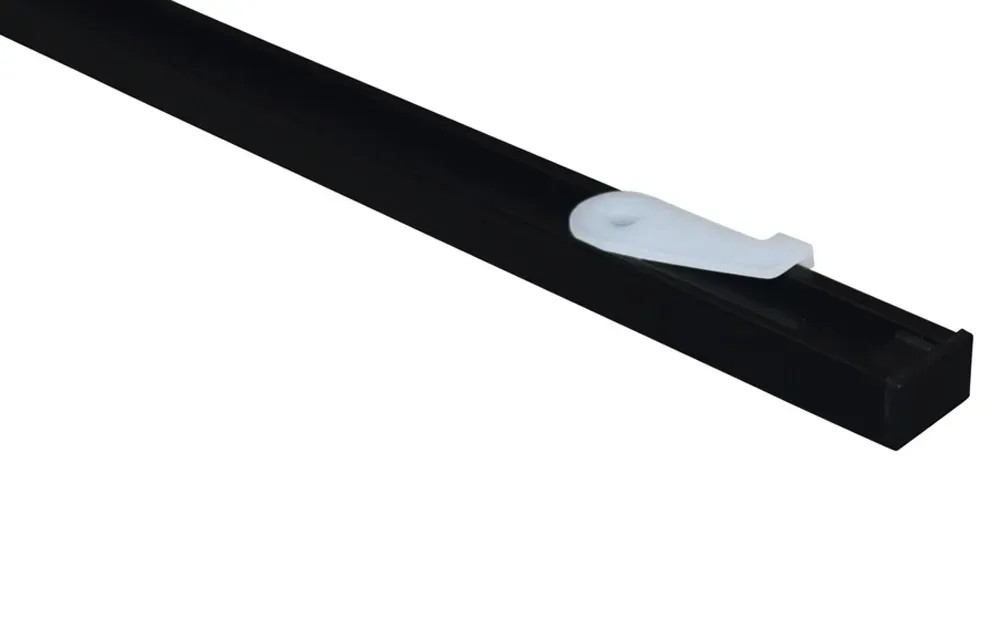 Gardinia Lucy függönysín készlet 1 sínes alumínium fekete-matt 160 cm Gardinia Lucy függönysín készlet 1 sínes alumínium fekete-matt 160 cm